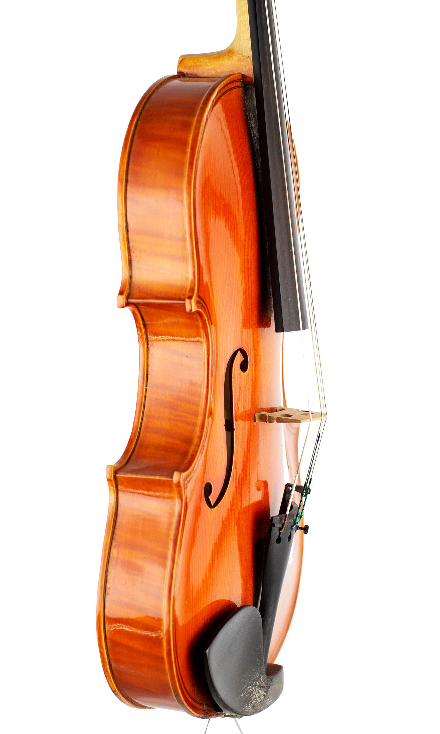 A viola by Rodrick R. Ward, Cambridge, 2010 — angled view, 70°