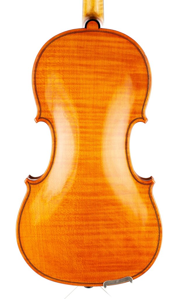 A violin by Gerald Littlewood, Hollingworth-in-Longendale, 1976 — back