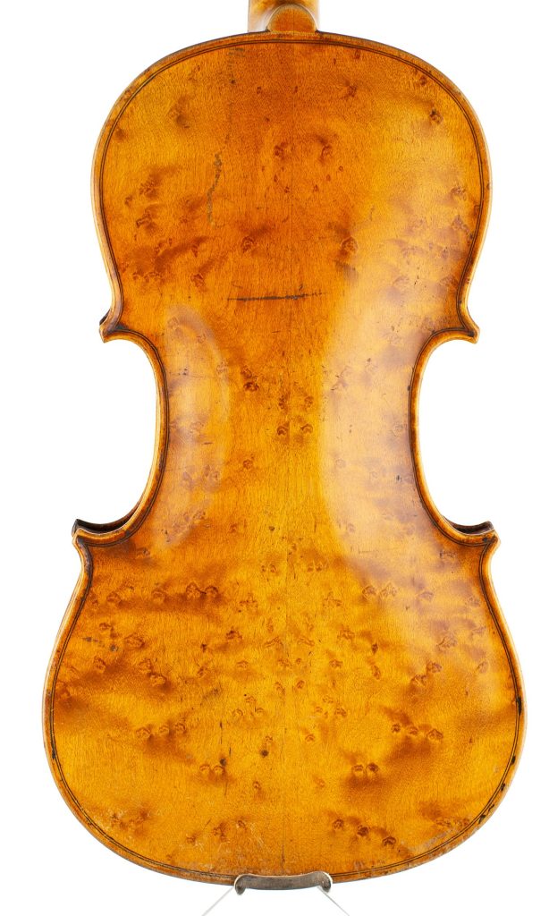 Violin, Workshop of Lowendall, Berlin, circa 1890 — back