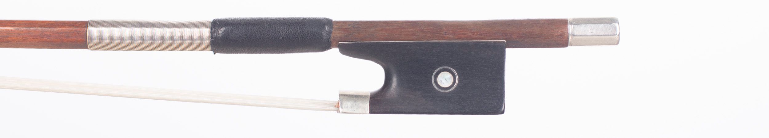 A silver-mounted violin bow by Eugène Sartory, Paris — frog
