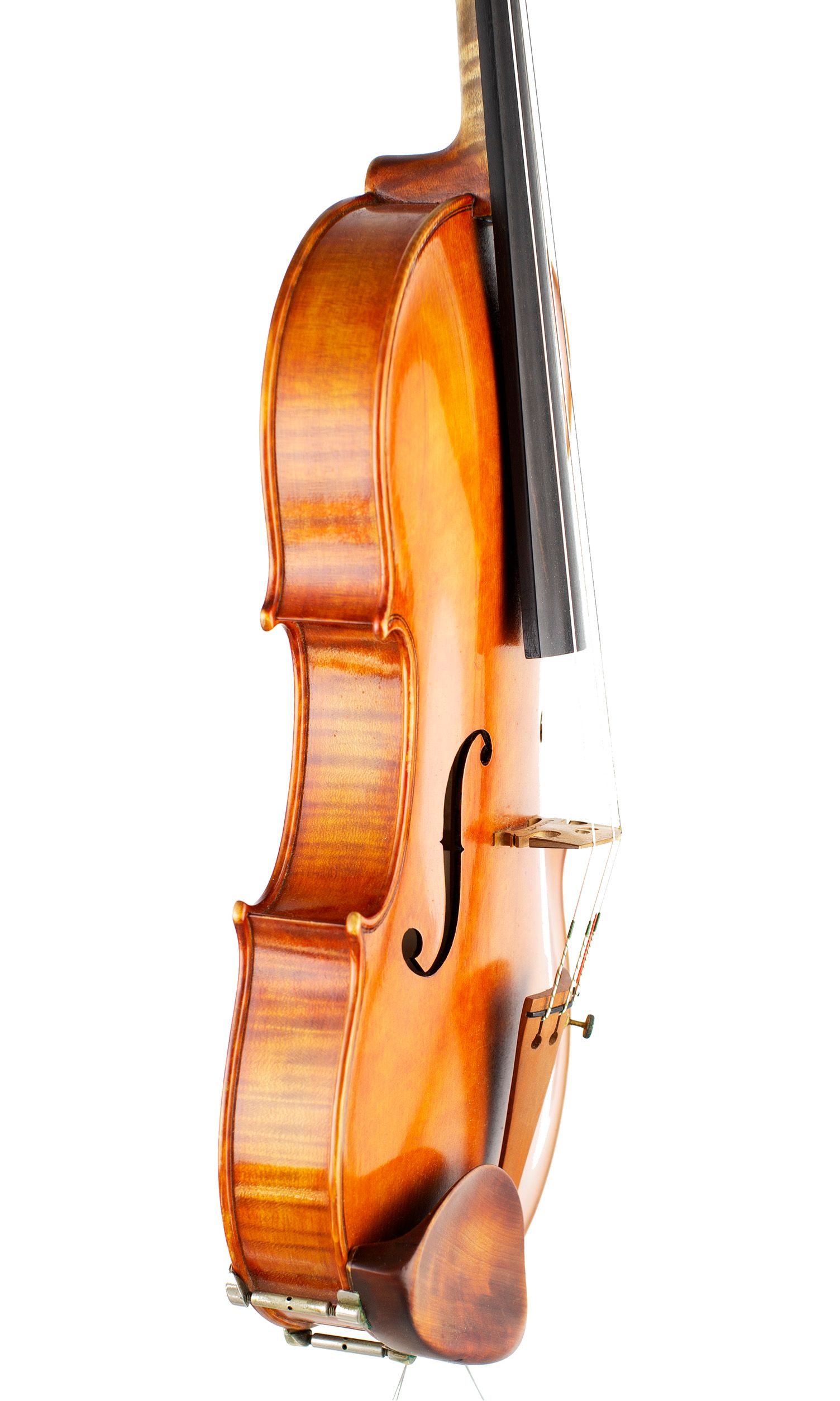 Violin by Pierre Gaggini, Nice, 1982 — angled view, 70°