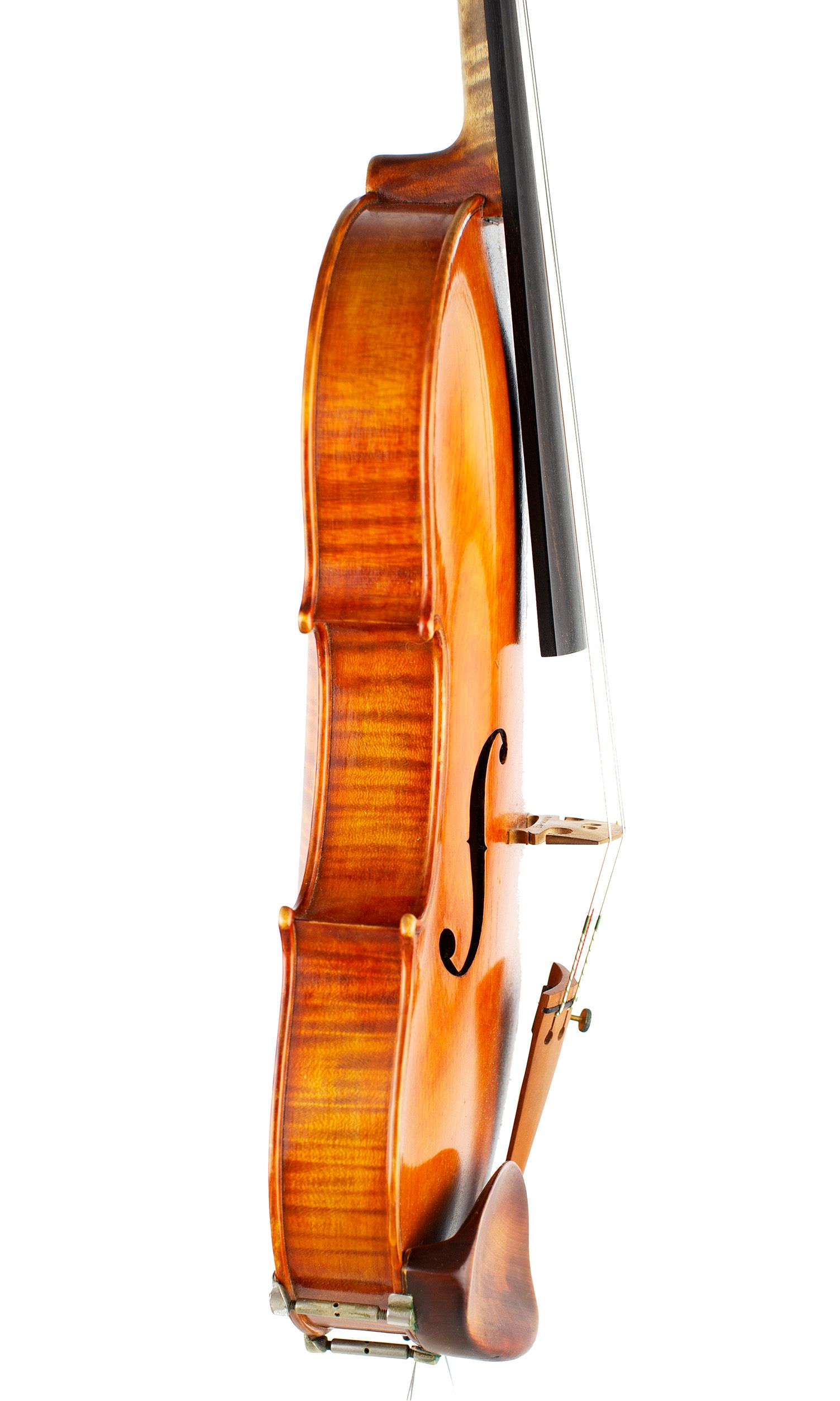 Violin by Pierre Gaggini, Nice, 1982 — angled view, 80°