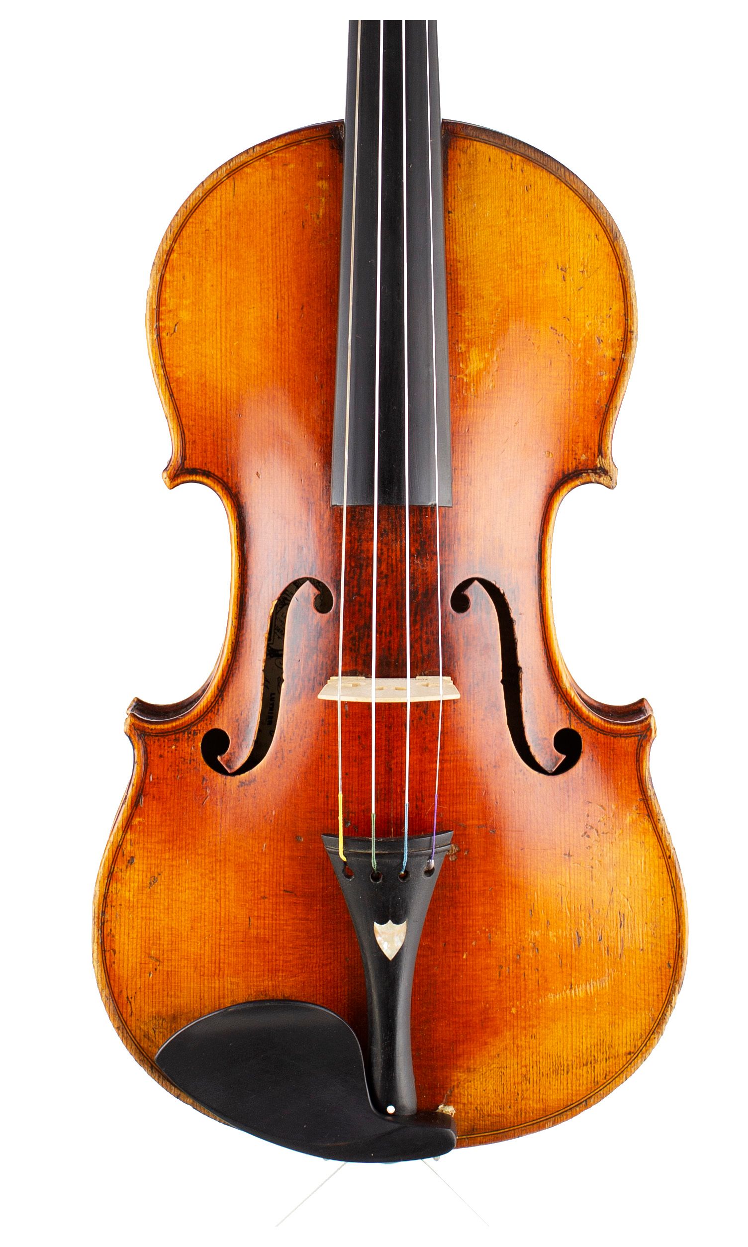 A violin by Joseph Philippe Grandjon, Mirecourt, circa 1860 — front
