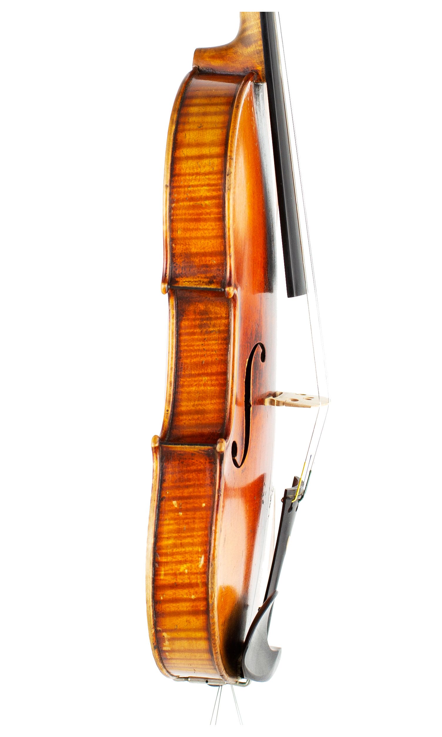 A violin by Joseph Philippe Grandjon, Mirecourt, circa 1860 — angled view, 80°