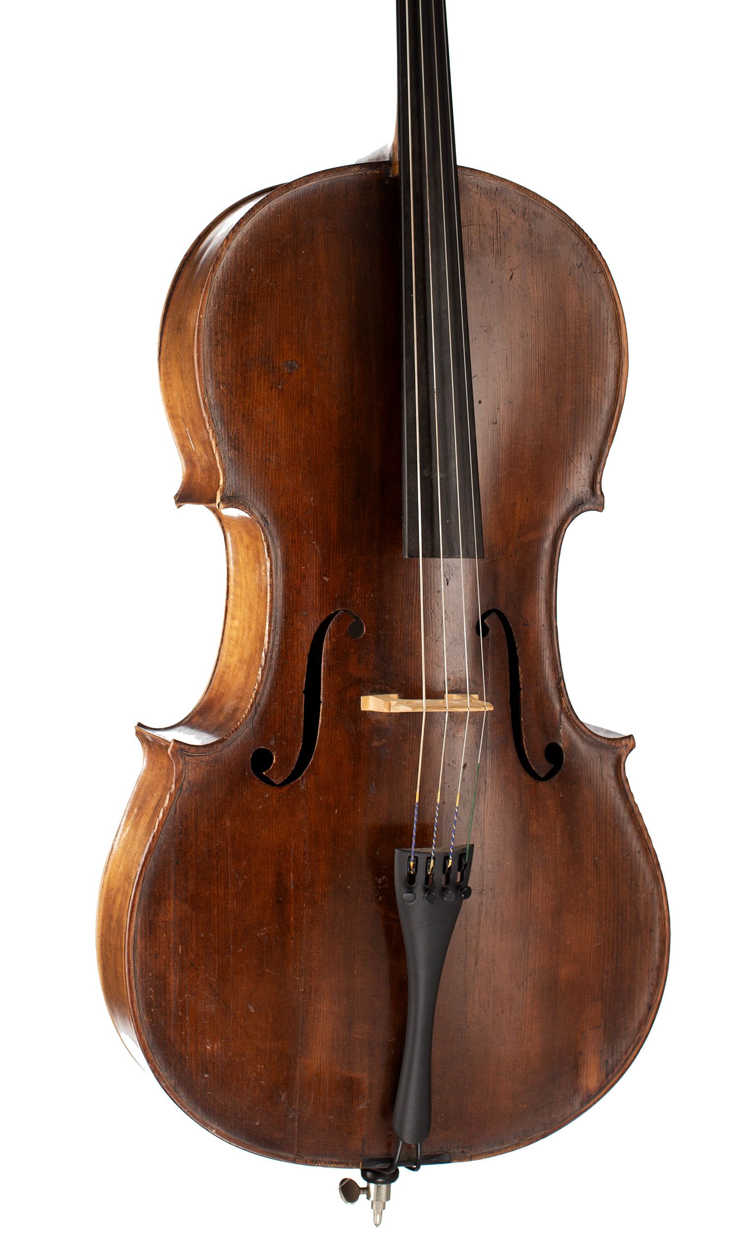 Violin by Job Ardern, Wilmslow, circa 1870 — angled view, 20°