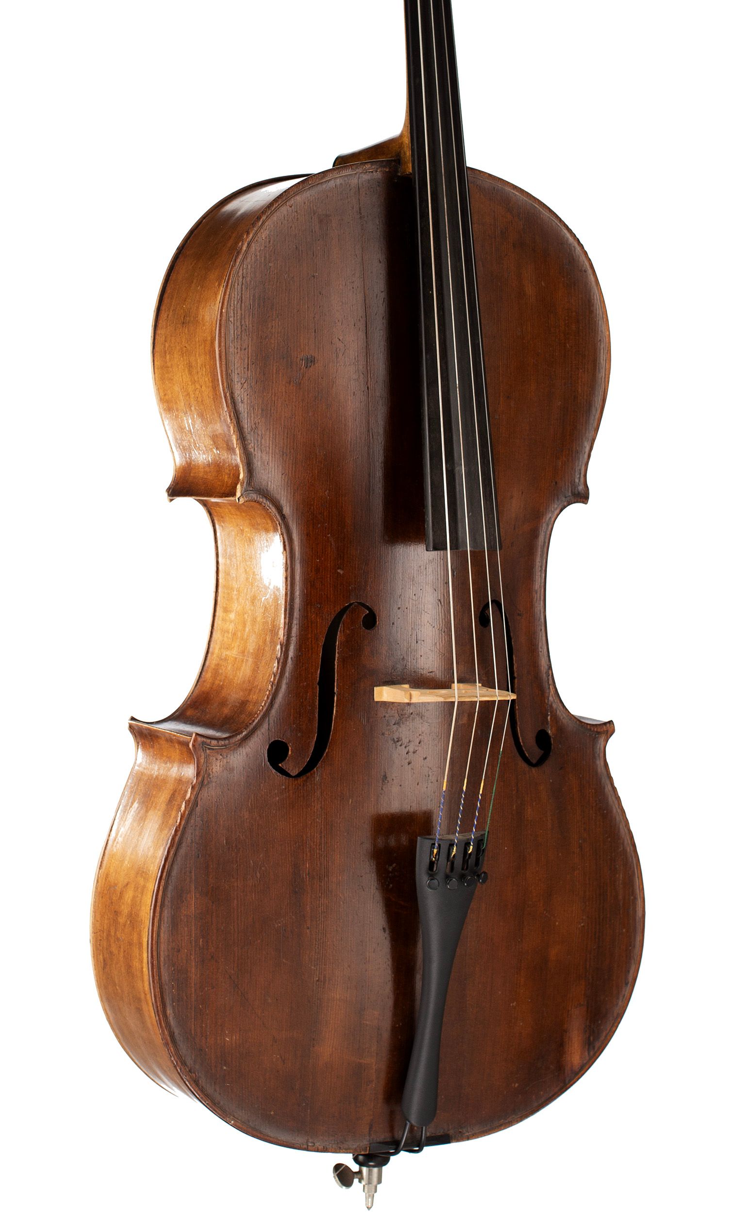 Violin by Job Ardern, Wilmslow, circa 1870 — angled view, 30°