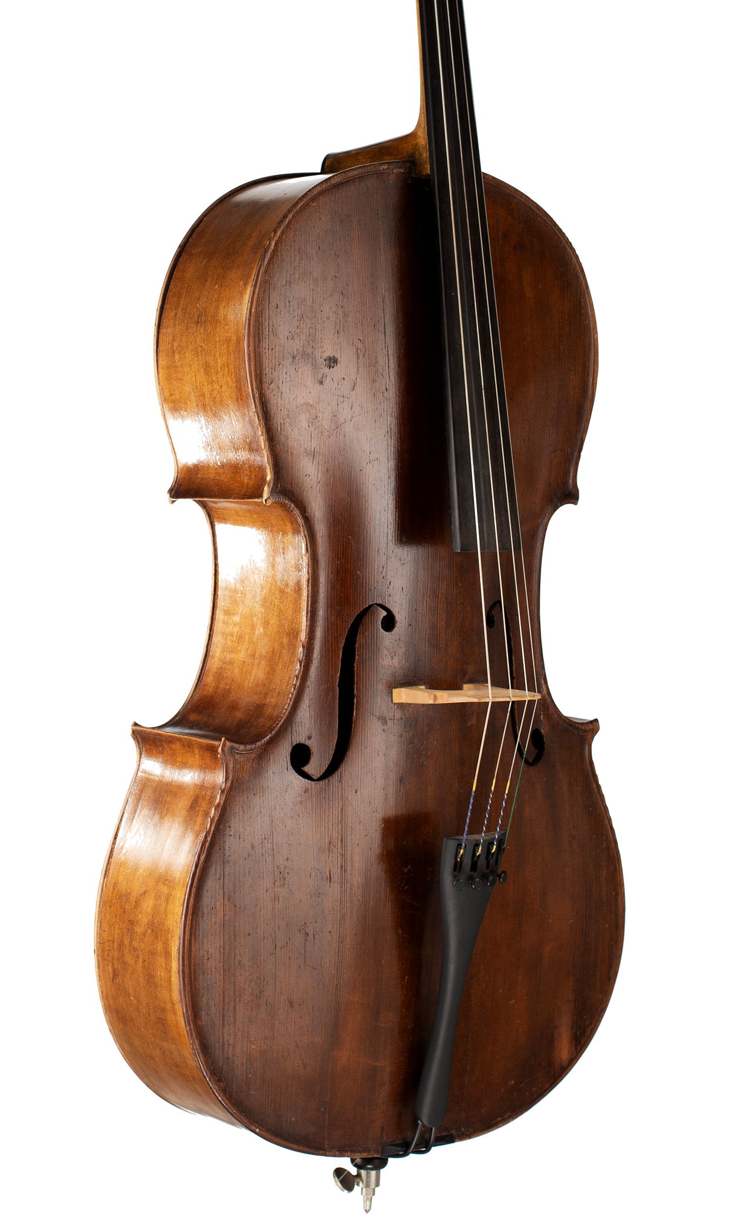 Violin by Job Ardern, Wilmslow, circa 1870 — angled view, 40°