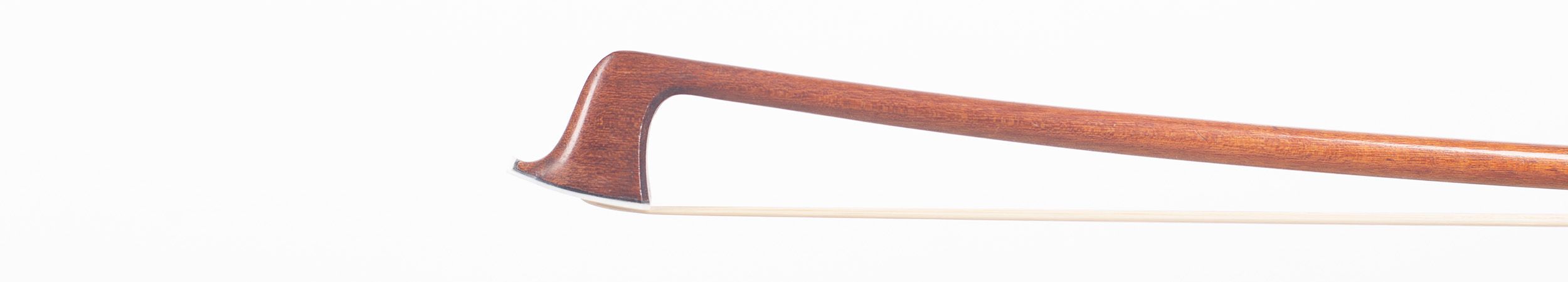 A silver-mounted violin bow by Marie Louis Piernot, France — head