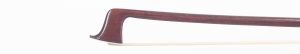A nickel-mounted violin bow by Louis Bazin, Mirecourt — head and frog