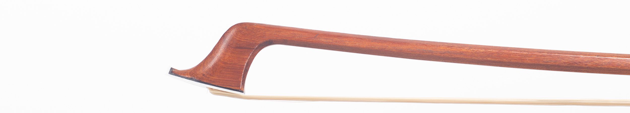 A silver-mounted cello bow by Georges Barjonnet, France, circa 1955 — head