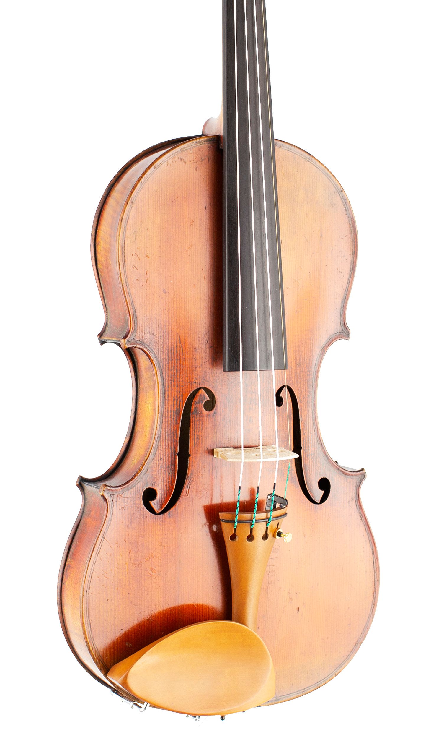 Violin, Workshop of Justin Derazey, Mirecourt, circa 1880 — angled view, 30°
