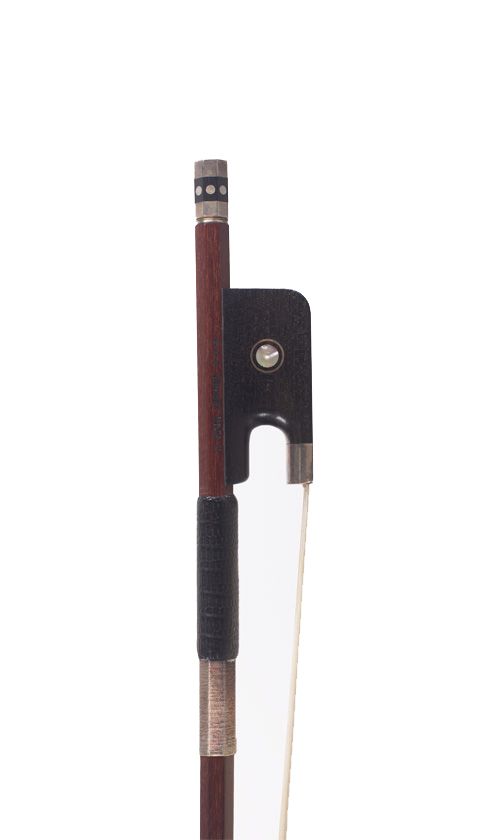 A silver-mounted violin bow by Jean Fritsch, Paris — front