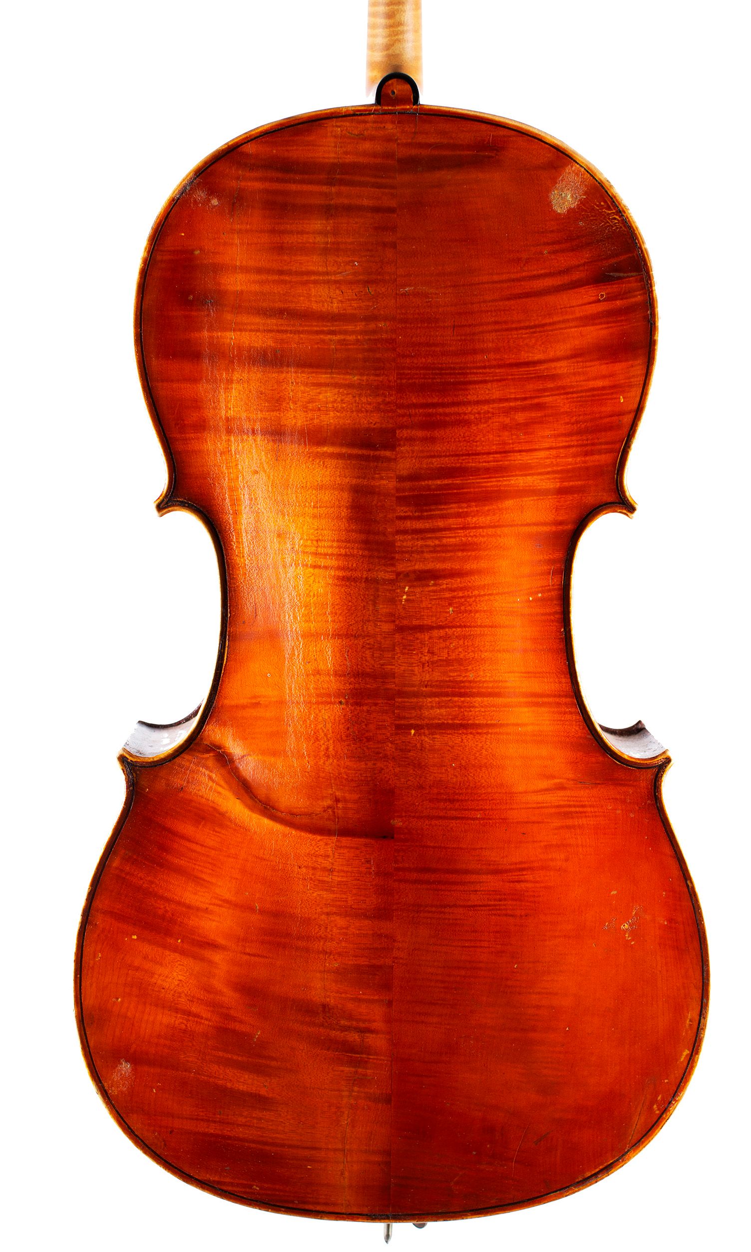 Cello by Thomas Kennedy, London, circa 1840 — back
