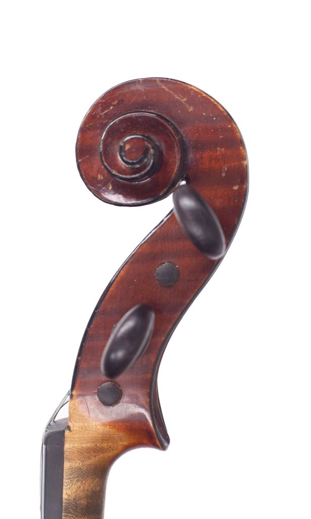 Violin by Gustave Bazin — scroll