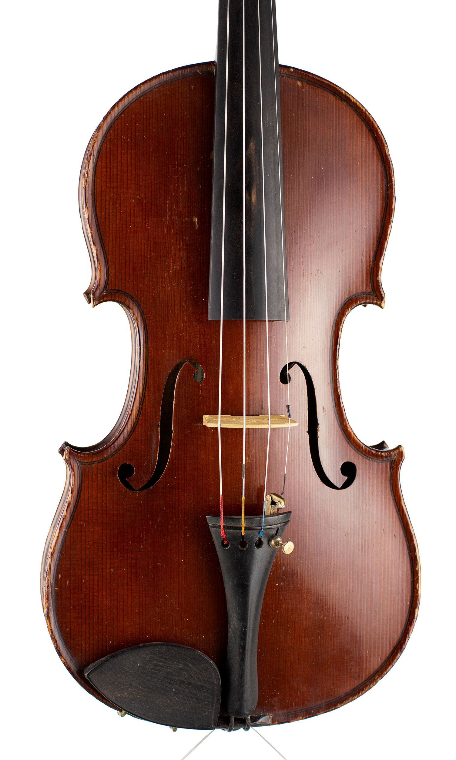 Violin by Gustave Bazin — angled view, 10°
