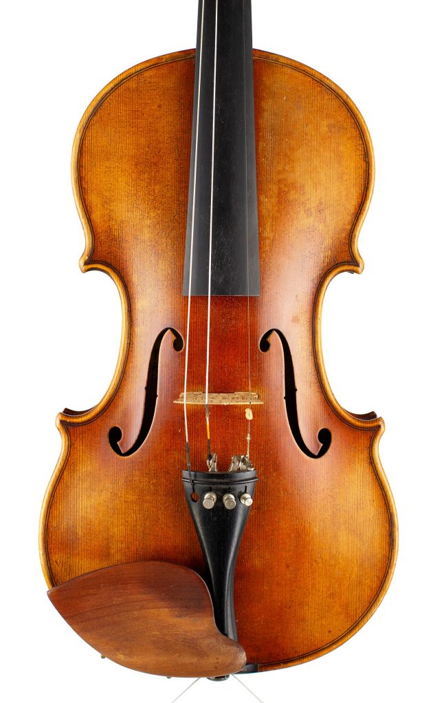 Violin by Ernst Reinhold Schmidt, Markneukirchen, circa 1920 — front