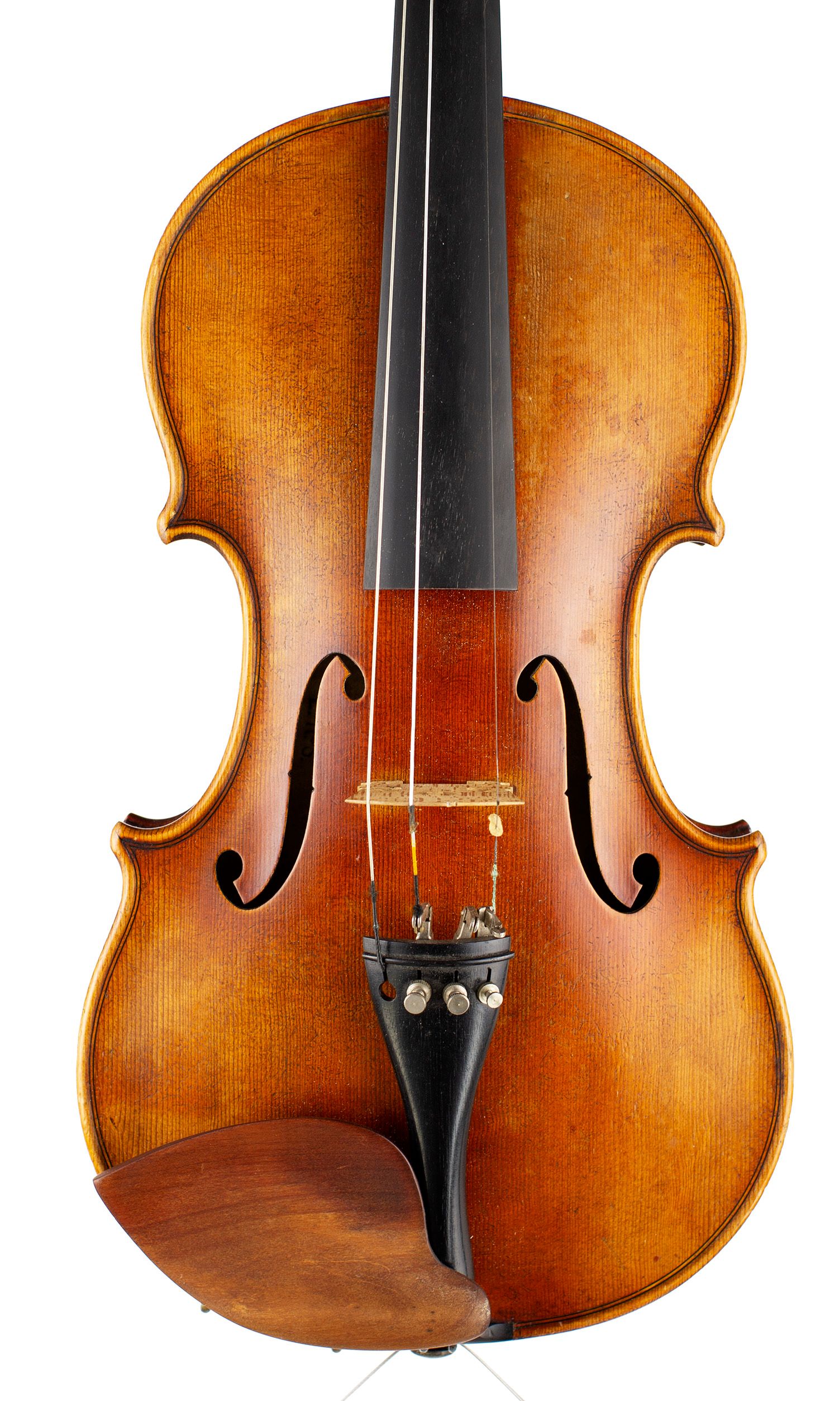 Violin by Ernst Reinhold Schmidt, Markneukirchen, circa 1920 — front