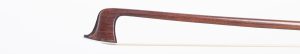 A silver-mounted violin bow by Louis Bazin, Mirecourt — head and frog