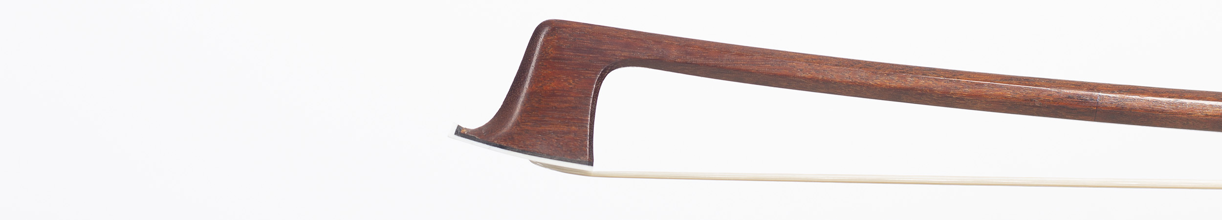 A silver-mounted viola bow by Andre Morizot, France, 1945 — head
