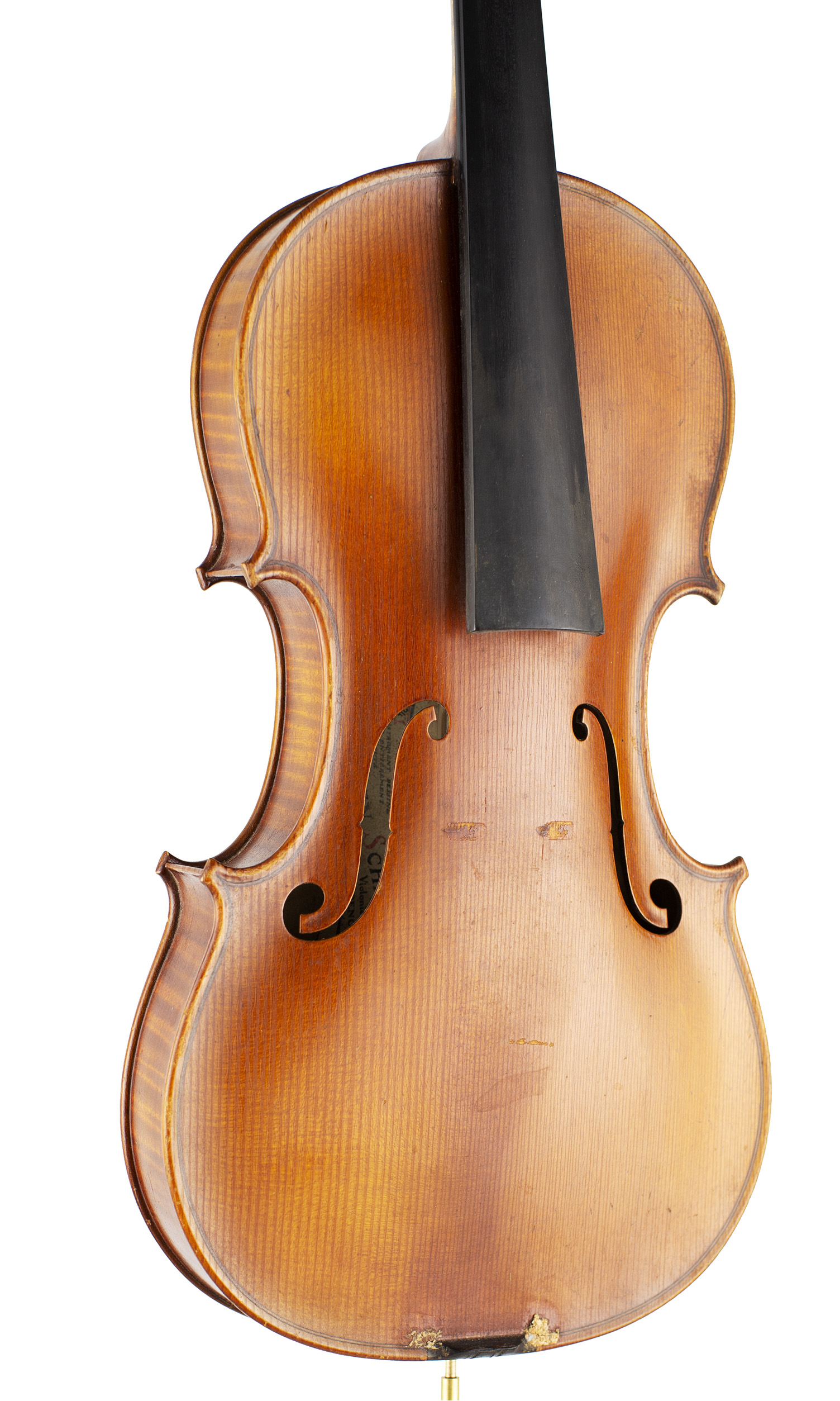 A violin by Lucien Schmidt, Grenoble, 1934 — angled view, 30°