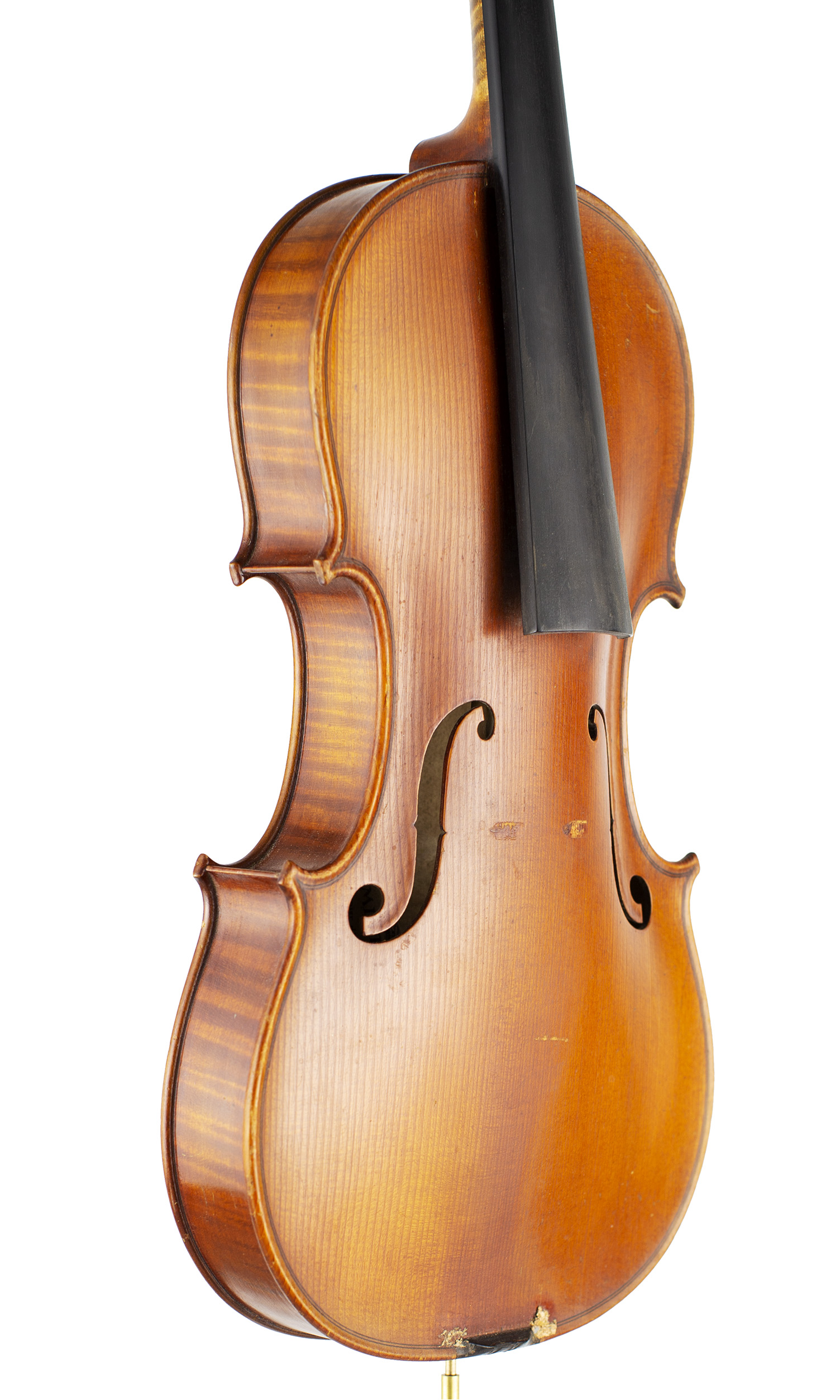 A violin by Lucien Schmidt, Grenoble, 1934 — angled view, 50°