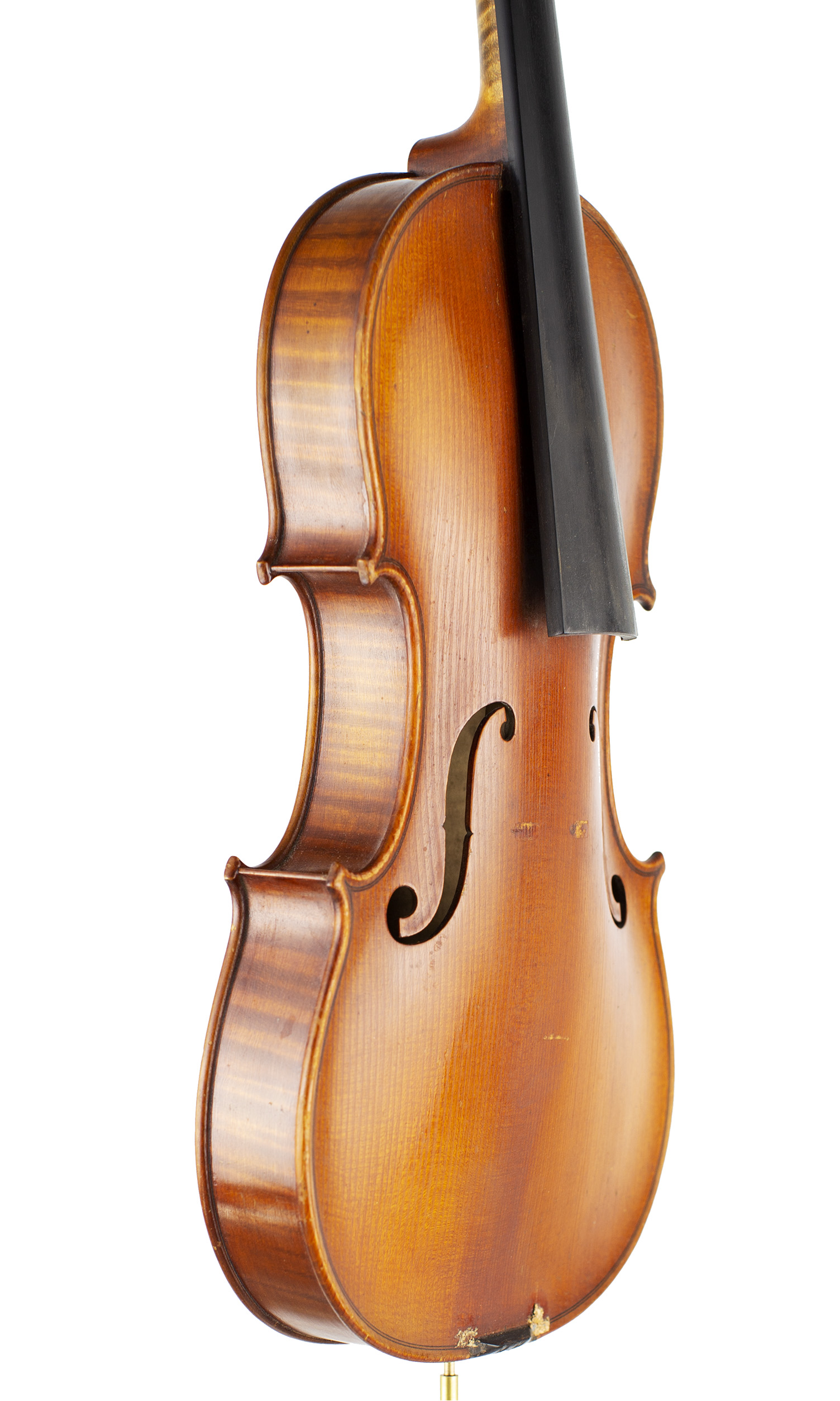 A violin by Lucien Schmidt, Grenoble, 1934 — angled view, 60°