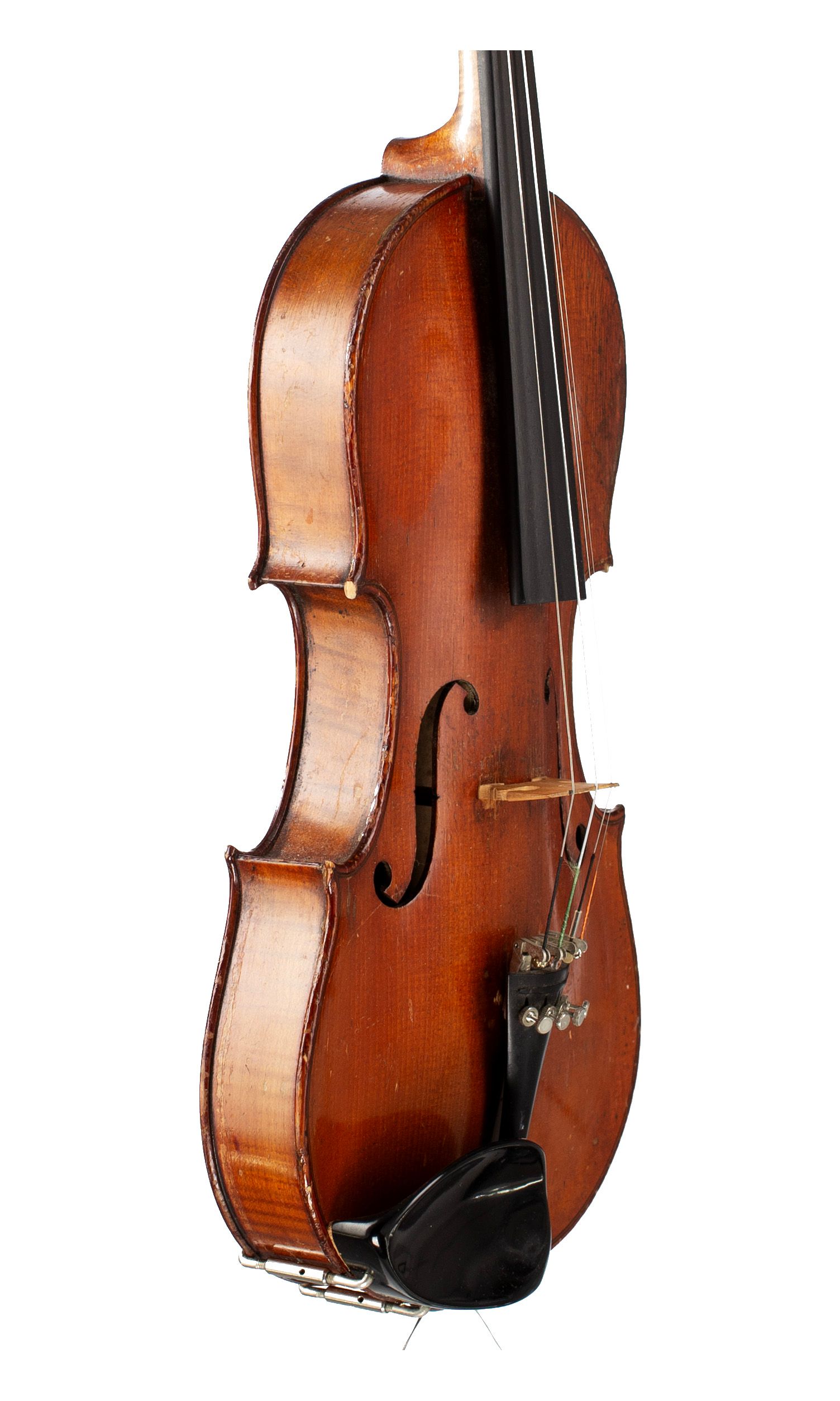 Violin, Workshop of Jérôme Thibouville-Lamy, Mirecourt, circa 1900 — angled view, 60°