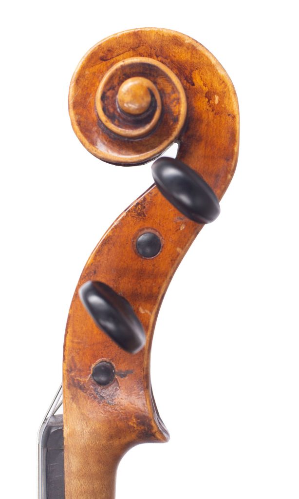 Viola by Charles John Wilkinson, London, circa 1950 — scroll