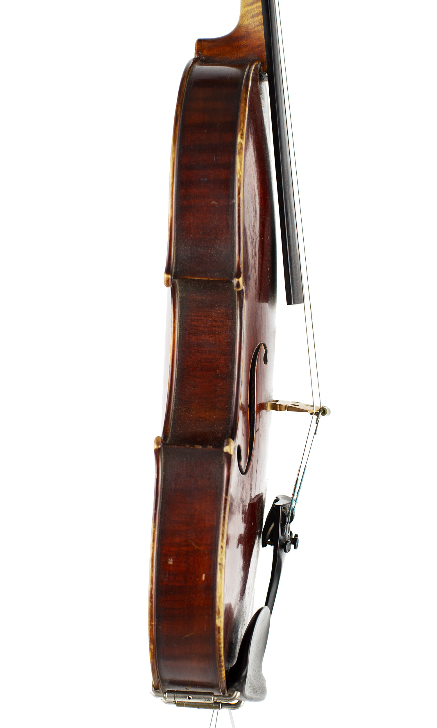 A violin by Charles Boullangier, London, 1884 — angled view, 80°