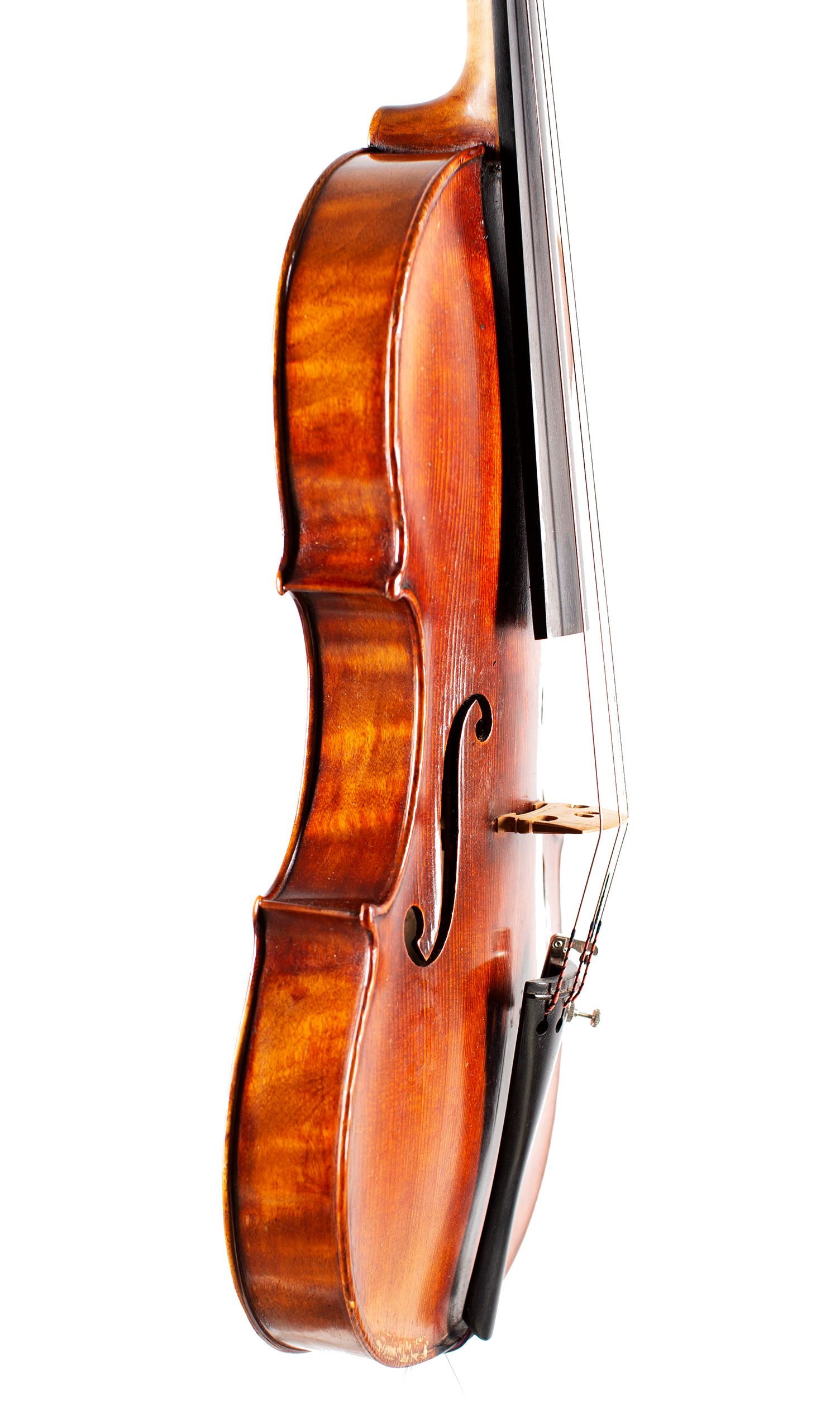 Violin by Ferruccio Varagnolo, Milan, circa 1895 — angled view, 70°