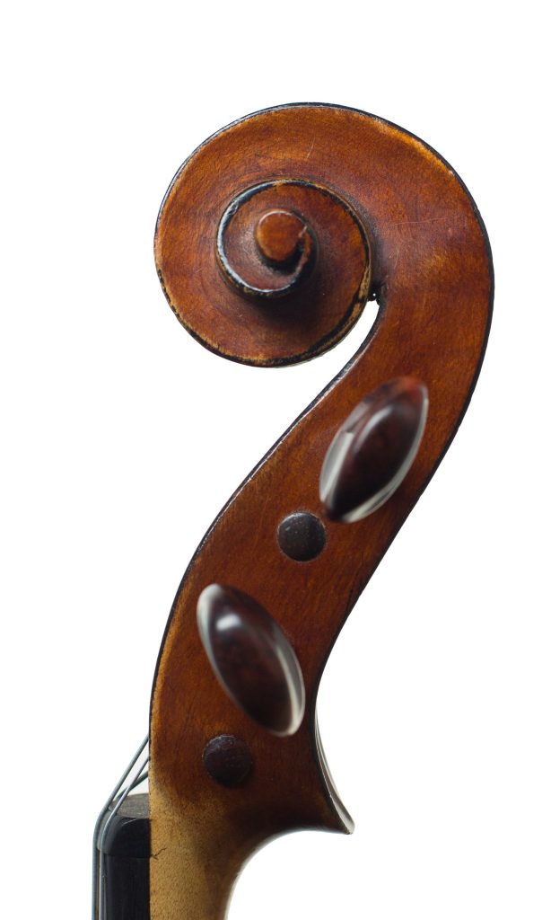 Viola, Workshop of Jerome Thibouville-Lamy, Mirecourt, circa 1930 — scroll