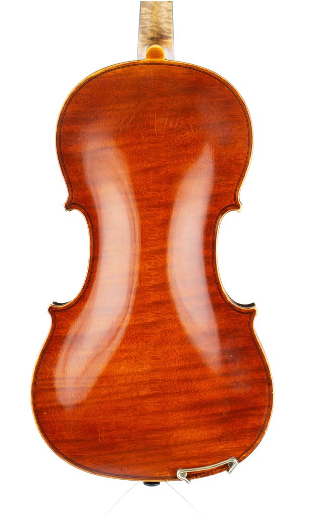 Violin by Jeffery James Gilbert, Peterborough, 1890 — back