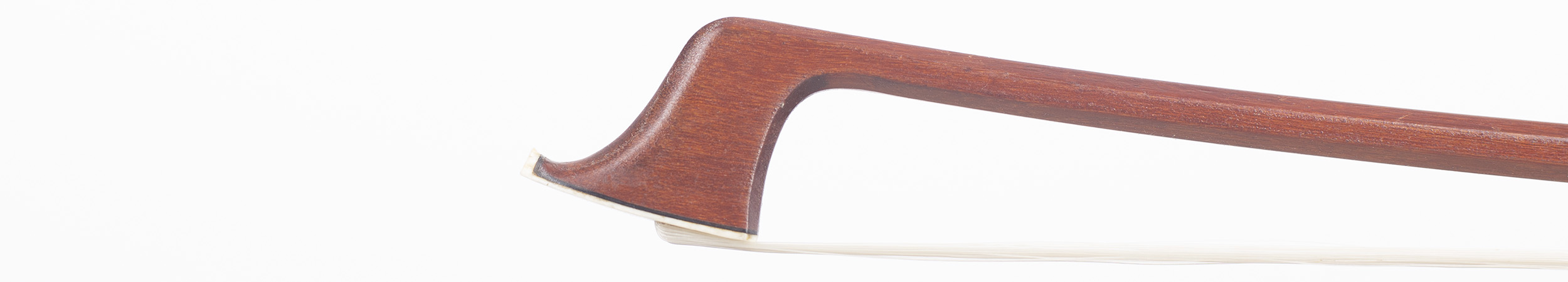 A silver-mounted cello bow by Alfons Riedl, Bubenreuth — head
