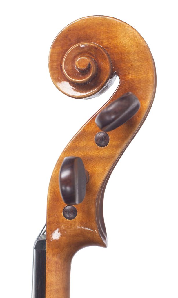 Viola by E. R. Voigt, London, 1967 — scroll