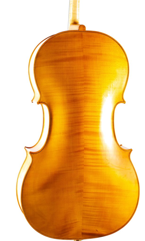 A cello by John Standen, Inverness, 2009 — back