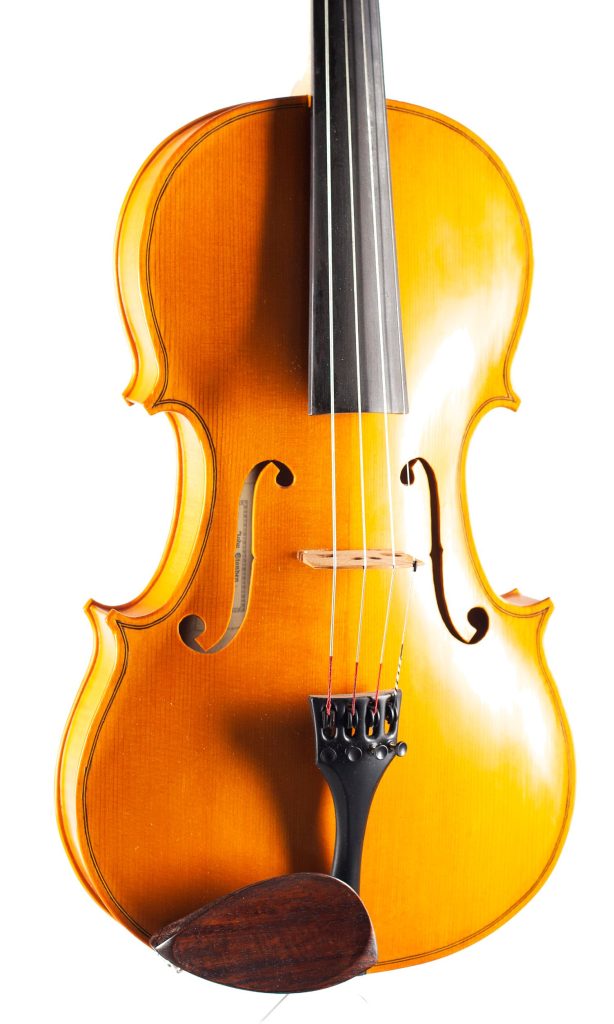 A viola by John Standen, Inverness, 2011 — angled view, 20°
