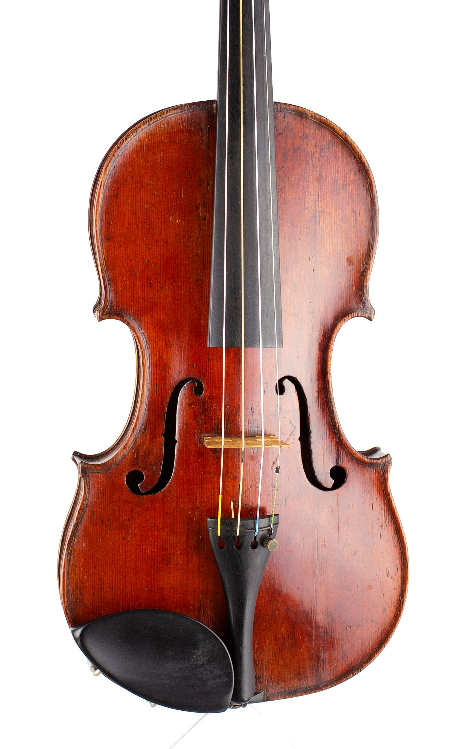 Violin by Thomas Perry, Dublin, circa 1800 — angled view, 10°