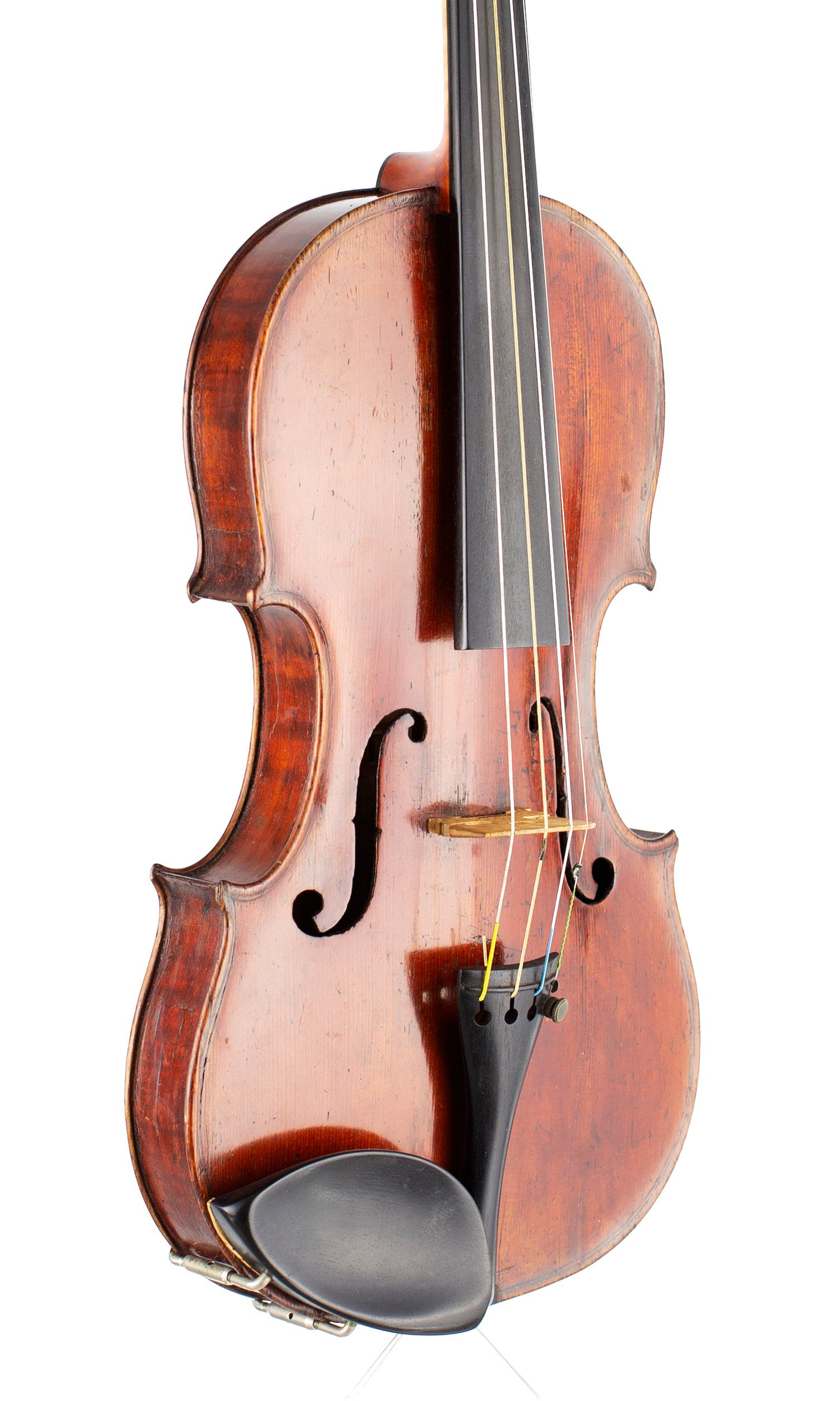 Violin by Thomas Perry, Dublin, circa 1800 — angled view, 40°