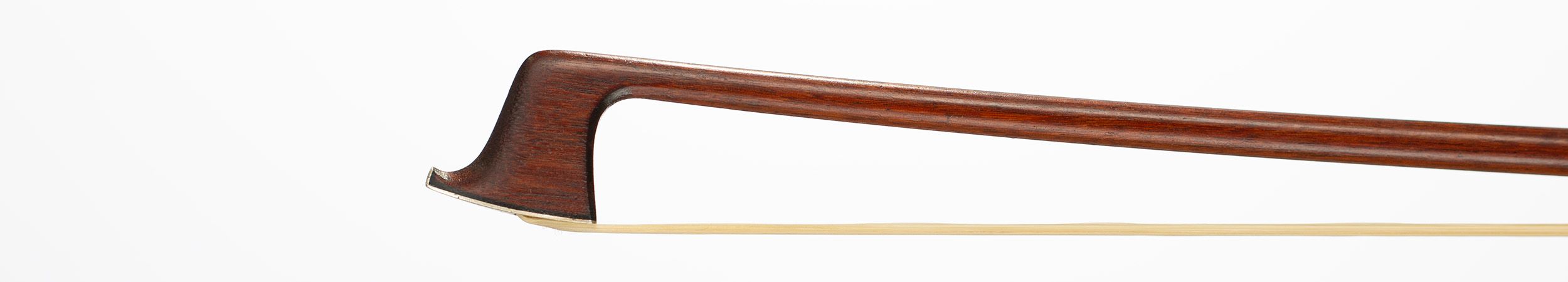 A silver-mounted violin bow by W. E. Hill & Sons, London, 20th Century — head