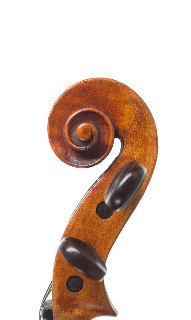 Violin, Circle of Jacob Fendt, London, circa 1830 — scroll
