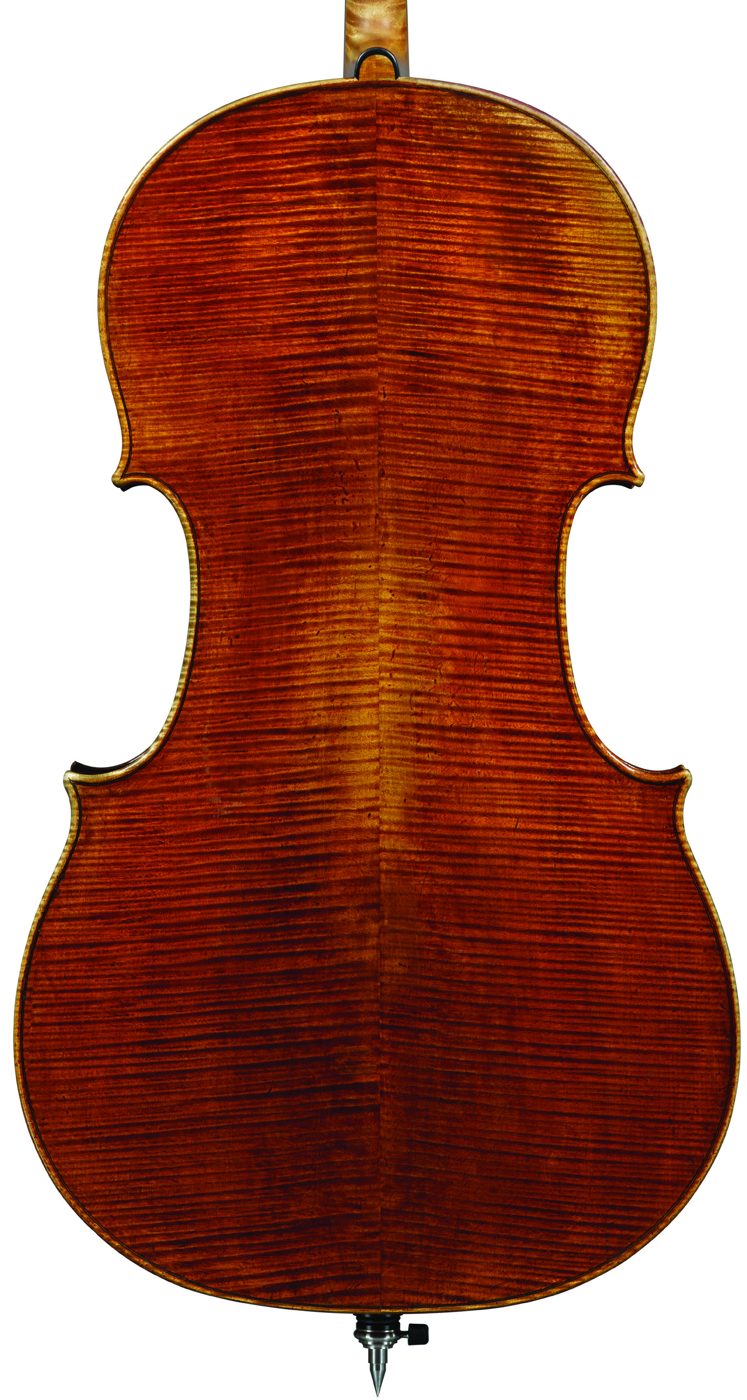 Back of the ‘Archinto’ Stradivari cello, second view